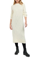 Barbour Burne Long Sleeve Wool Blend Sweater Dress in Aran at Nordstrom, Size 12 Us