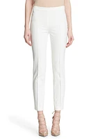 Akris punto Franca Techno Cotton Blend Ankle Pants Cream at Nordstrom,