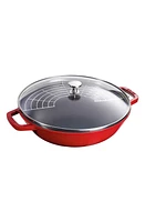 Staub 4.5-Quart Enameled Cast Iron Perfect Pan in Cherry at Nordstrom