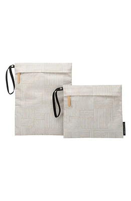 Petunia Pickle Bottom Set of 2 Water Resistant Wet Bags in Grey at Nordstrom