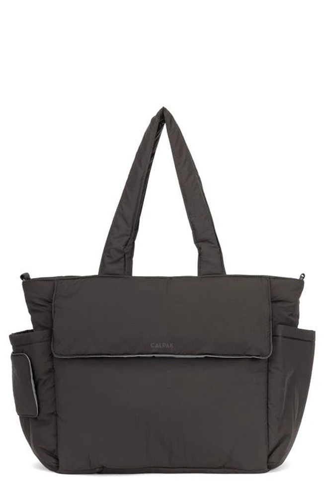 CALPAK Diaper Tote with Laptop Sleeve in Black at Nordstrom