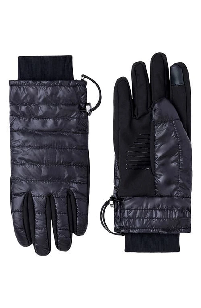 Mackage Alfie Quilted Recycled Nylon Gloves in Black at Nordstrom, Size Large