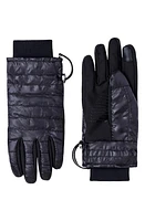 Mackage Alfie Quilted Recycled Nylon Gloves in Black at Nordstrom, Size Large