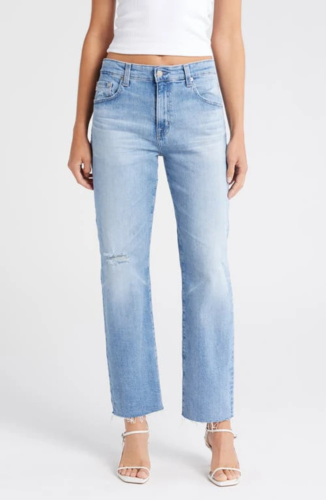 AG Ex-Boyfriend Raw Hem Slim Jeans 22 Years Palma Destructed at Nordstrom,