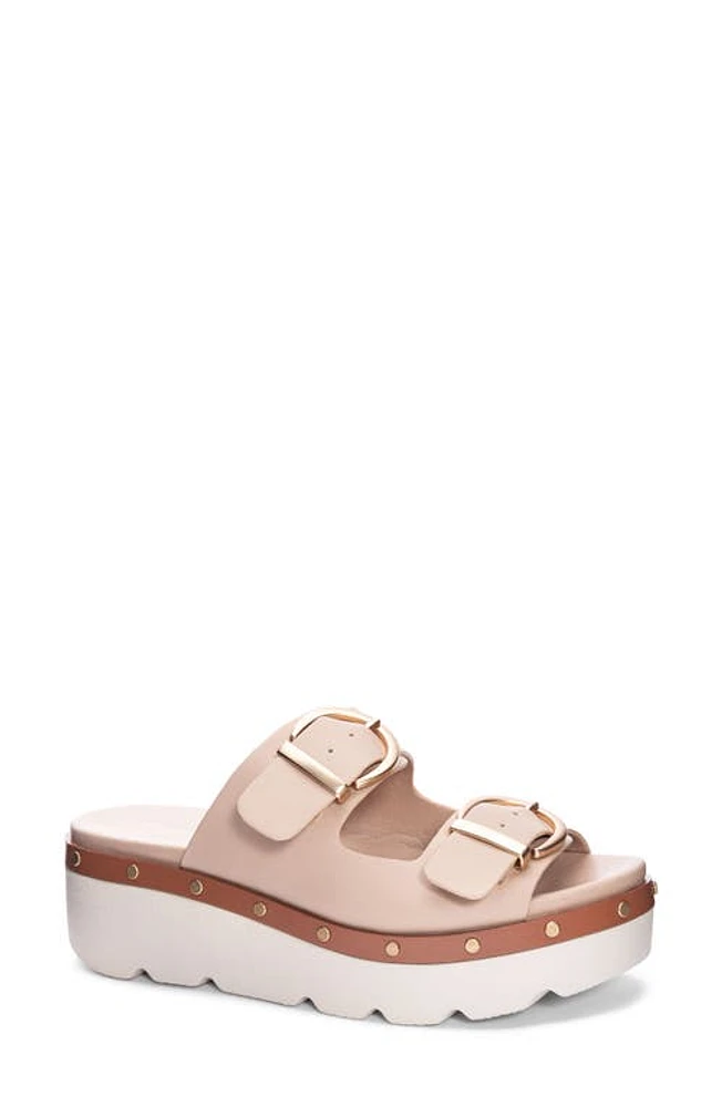 Chinese Laundry Surf's Up Platform Slide Sandal Beige at Nordstrom,