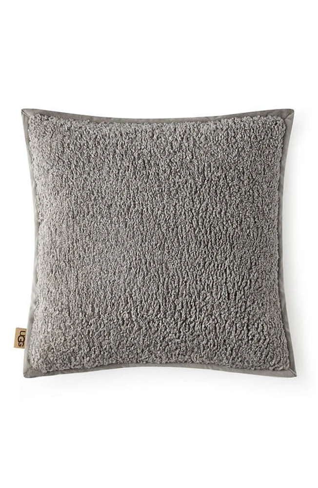 UGG(r) Nisa Curly Fleece Pillow in Seal at Nordstrom