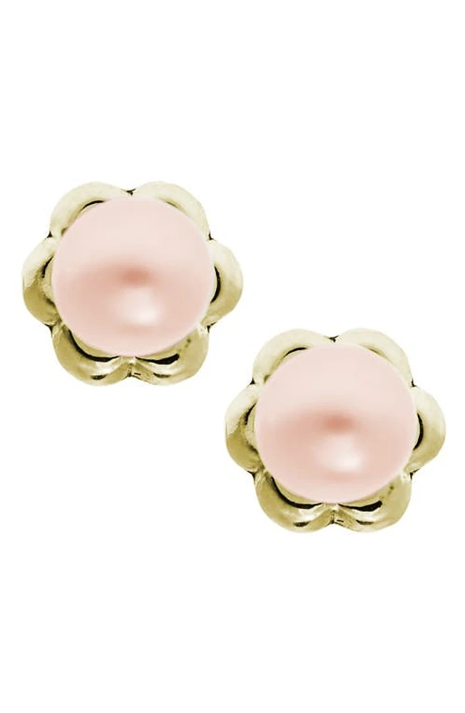 Mignonette 14k Yellow Gold & Cultured Pearl Earrings in at Nordstrom