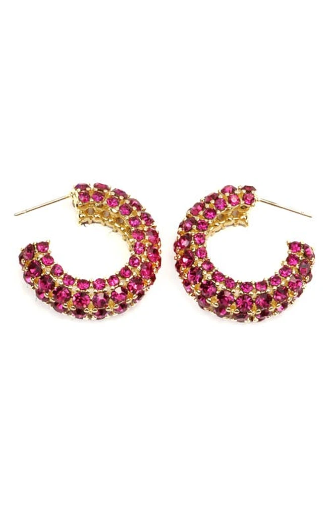 Panacea Pavé Crystal Hoop Earrings in at Nordstrom