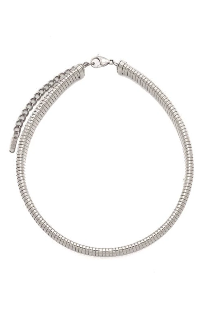 Petit Moments Slinky Chain Choker Necklace in Silver at Nordstrom