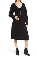 Emilia George Eva Long Sleeve Merino Wool Blend Maternity Sweater Dress at Nordstrom,