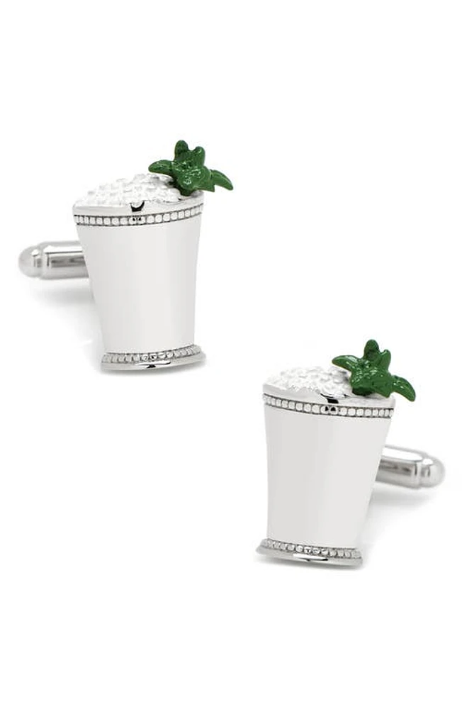 Cufflinks, Inc. Mint Julep Cuff Links in Silver at Nordstrom