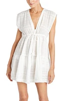 Robin Piccone Natalie Founcy Cover-Up Dress White at Nordstrom,