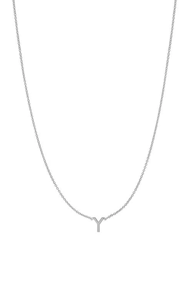 BYCHARI Initial Pendant Necklace in 14K Gold-Y at Nordstrom