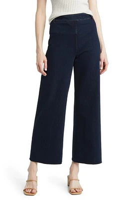 Lyssé Erin High Waist Raw Hem Wide Leg Jeans Indigo at Nordstrom,