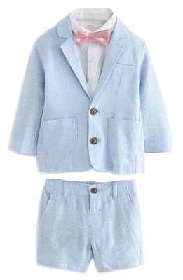 NEXT Kids' Short Sleeve Button-Up Shirt, Blazer & Shorts Suit Set at Nordstrom