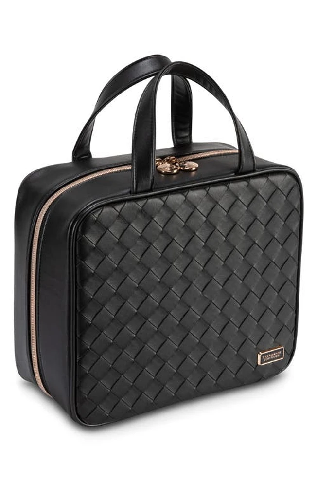 Stephanie Johnson Belize Raven Martha Large Briefcase Cosmetics Case in Black at Nordstrom