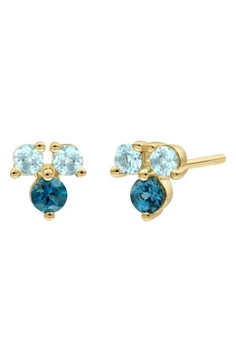 Bony Levy Semiprecous Stone 14K Gold Stud Earrings in 14K Yg London Blue Topaz at Nordstrom