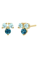 Bony Levy Semiprecous Stone 14K Gold Stud Earrings in 14K Yg London Blue Topaz at Nordstrom