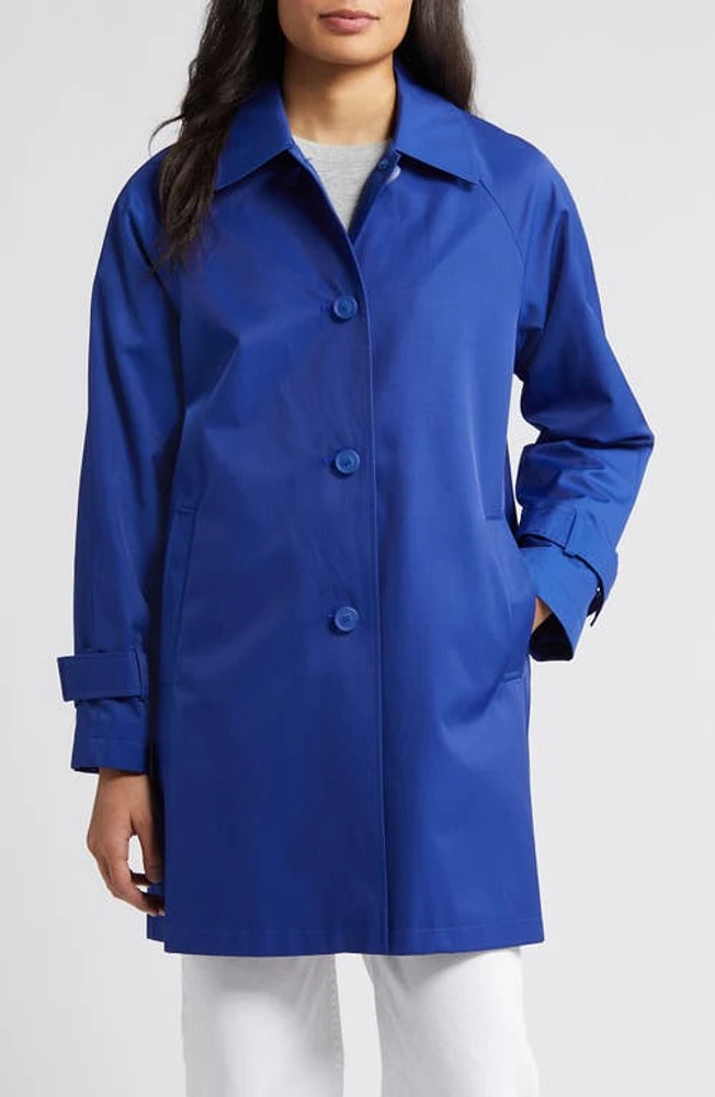 Via Spiga Balmacain Water Repellent Cotton Blend Coat at Nordstrom,