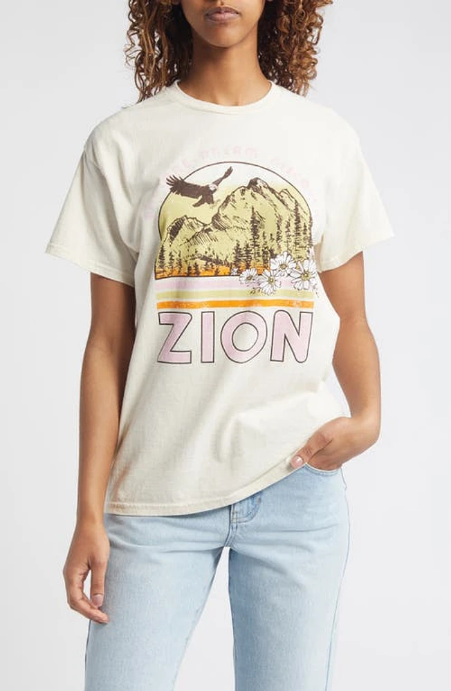 Vinyl Icons Zion Oversize Cotton Graphic T-Shirt Natural at Nordstrom,