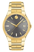 Movado SE Stainless Steel Bracelet Watch, 41mm in Grey at Nordstrom