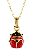 Mignonette 14K Gold Ladybug Necklace at Nordstrom