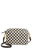 Clare V. Midi Sac Checkerboard Leather Crossbody Bag in Cream Chantal W/Black at Nordstrom