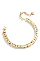 BaubleBar Scottie Snake Chain Bracelet in Gold at Nordstrom