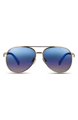 Velvet Eyewear Bonnie 52mm Gradient Aviator Sunglasses in Rose Gold/Pink at Nordstrom