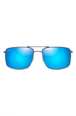 Maui Jim Aeko 55mm PolarizedPlus2 Aviator Sunglasses in Dove Grey at Nordstrom