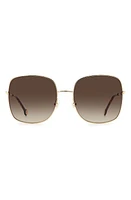 Carolina Herrera Square Sunglasses in Gold /Brown Gradient at Nordstrom