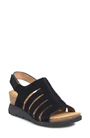 Comfortiva Scottie Slingback Wedge Sandal Black at Nordstrom,