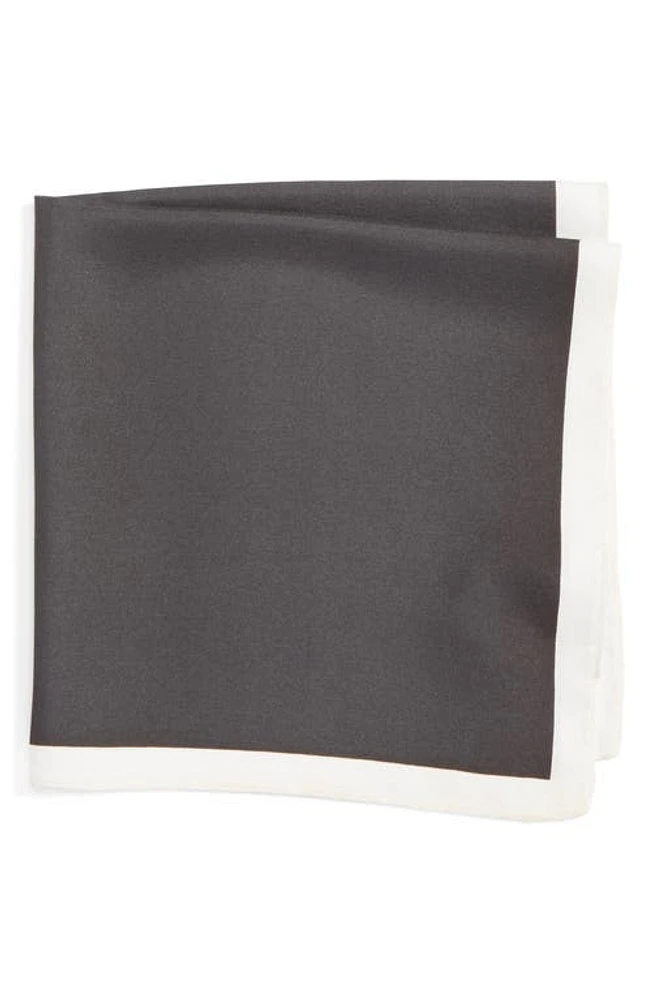 Eton Silk Pocket Square in Black at Nordstrom