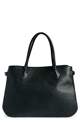 Reformation Oversize Patrizia Satchel in Black Leather at Nordstrom