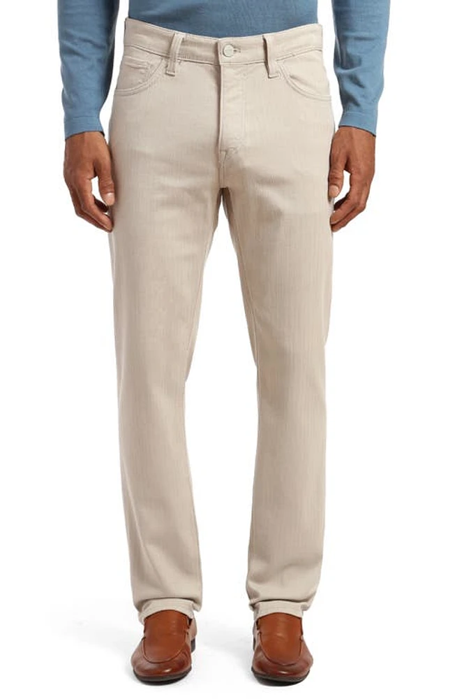 34 Heritage Courage Straight Leg Pants Oyster Herringbone at Nordstrom, X