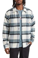 Dickies Coaling Plaid Flannel Button-Up Overshirt Check Light Base at Nordstrom,