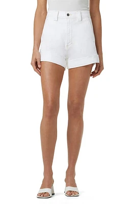 Joe's The Avery High Waist Denim Trouser Shorts White at Nordstrom,