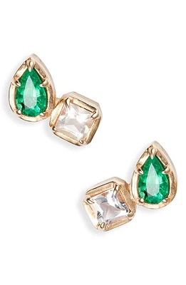 Anzie Mélia Stud Earrings in Green at Nordstrom