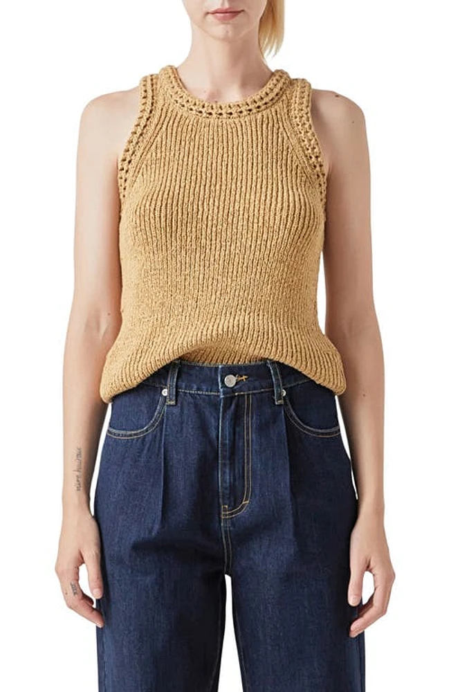 Grey Lab Ribbed Sleeveless Sweater at Nordstrom,