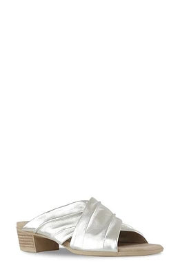 Munro Lee Slide Sandal Metallic at Nordstrom,