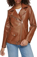 levi's Longline Belted Faux Leather Moto Jacket at Nordstrom,