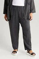 Eileen Fisher Pleated Linen Ankle Lantern Pants at Nordstrom,