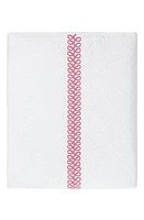 Matouk Astor Braid Matelassé Coverlet in Peony at Nordstrom