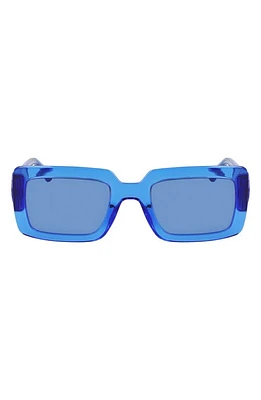 Longchamp 53mm Rectangular Sunglasses in Blue at Nordstrom