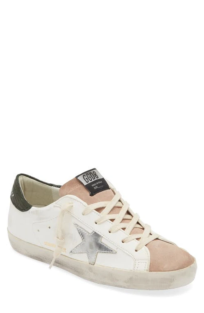 Golden Goose Super-Star Low Top Sneaker White/Silver at Nordstrom,