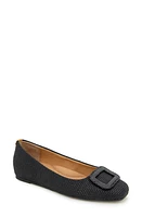 GENTLE SOULS BY KENNETH COLE Sailor Buckle Flat in Black Suede at Nordstrom, Size 7