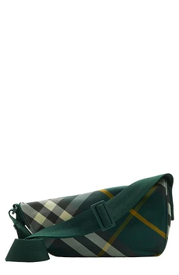 burberry Shield Check Nylon Crossbody Bag in Ivy at Nordstrom