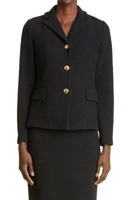 St. John Collection Bouclé Knit Jacket Black at Nordstrom,