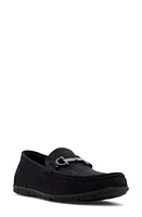 ALDO Orlovoflex Driving Loafer Black Suede at Nordstrom,