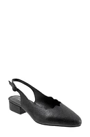 Trotters Joselyn Slingback Black Snake Nubuck at Nordstrom,